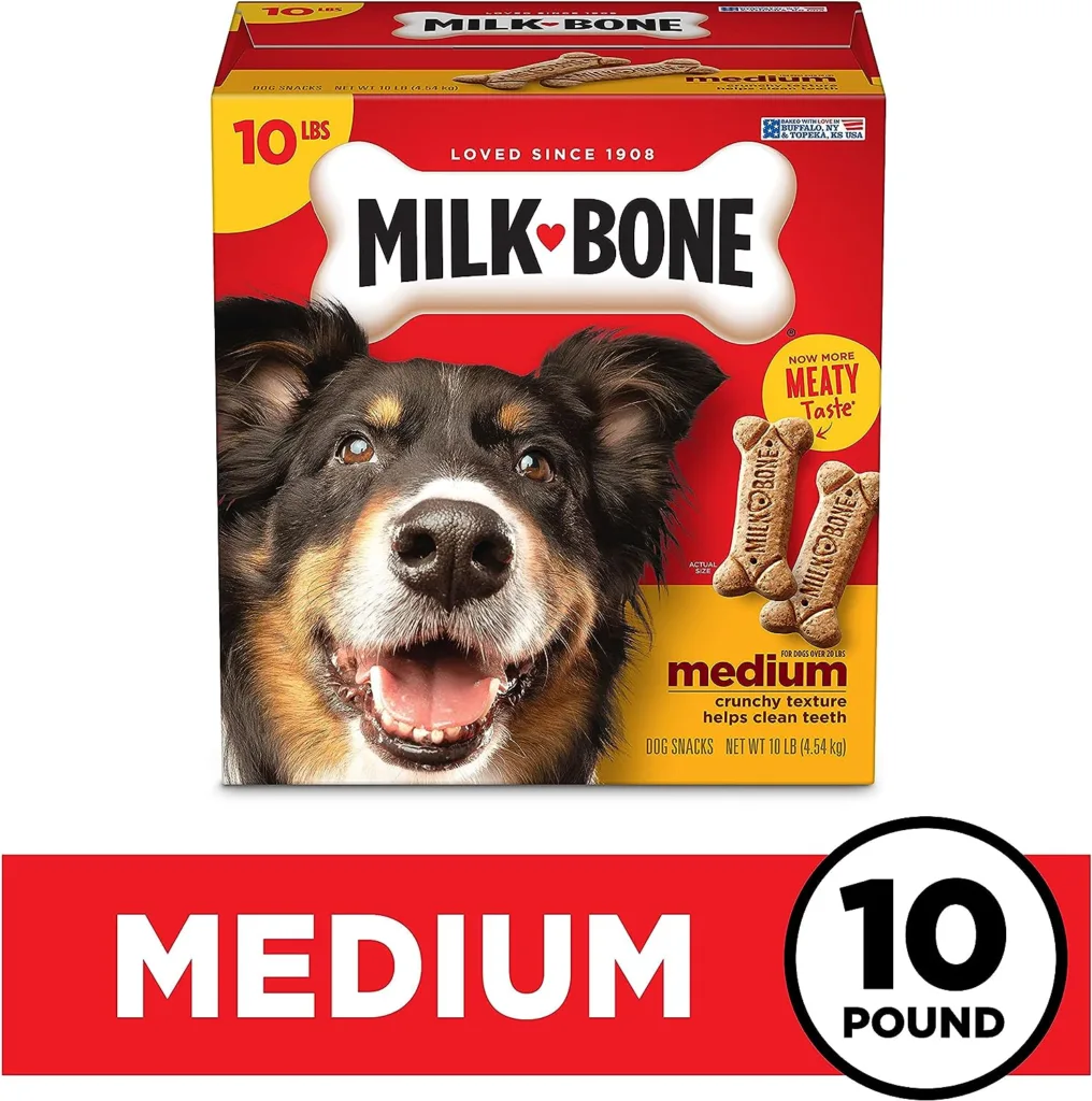 Milk-Bone Original Dog Biscuits, Medium Crunchy Dog Treats, 10 Pound